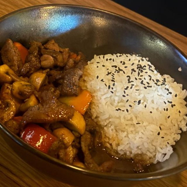 Combination Teriyaki Bowl.